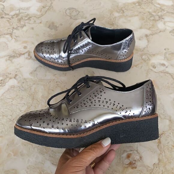 Rebecca Minkoff Pandora Laser Cut Leather Oxfords - Picture 2 of 14